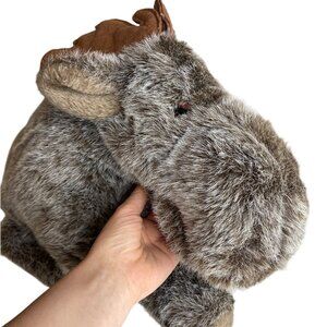 Vintage 1986 L.L. Bean Plush Hand Puppet Moose Stuffed Animal Toy By Douglas 18"